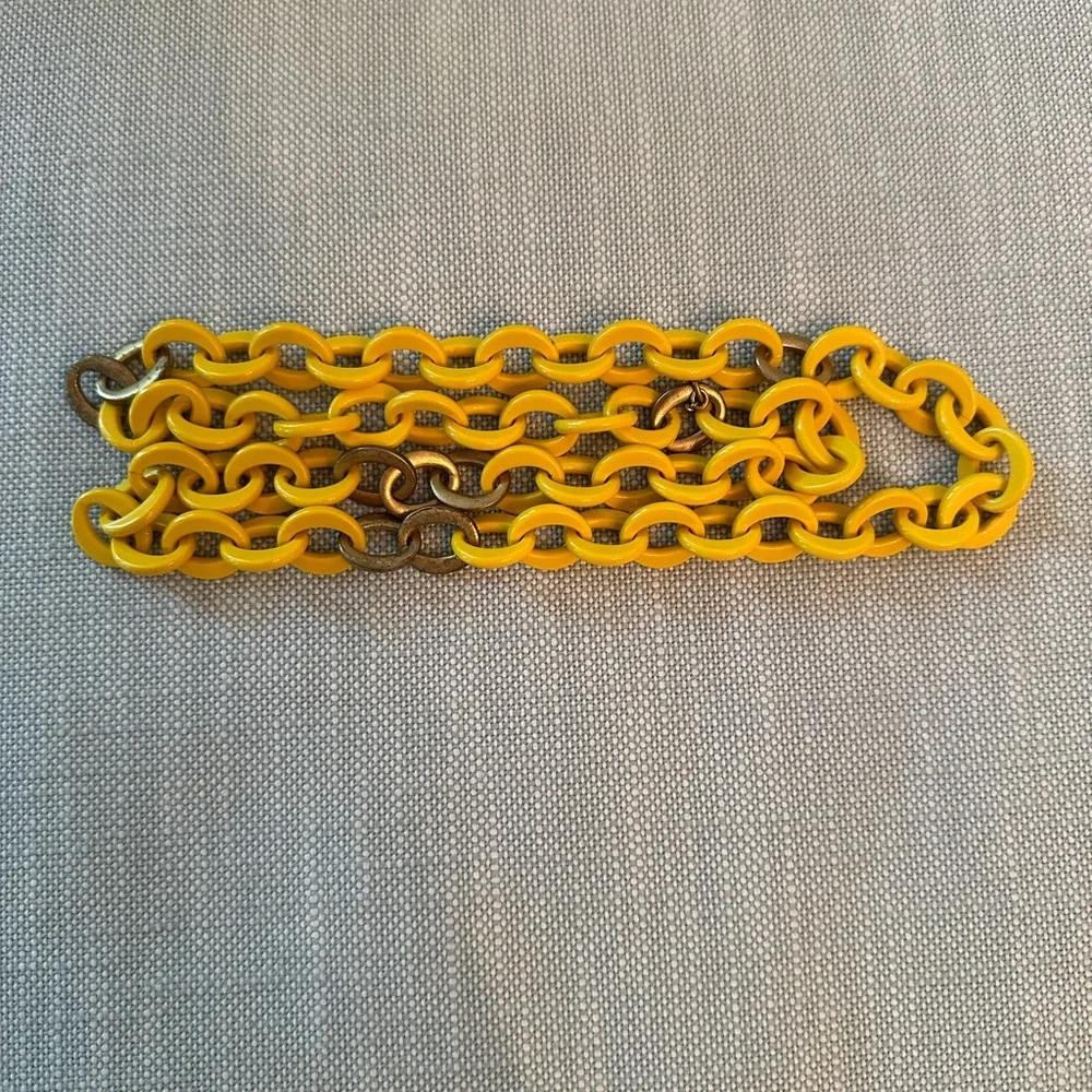 J. Crew Yellow Chain Necklace - Picture 3 of 5